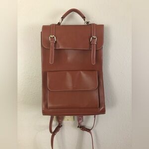 ECOSUSI Backpack/laptop bag in copper brown